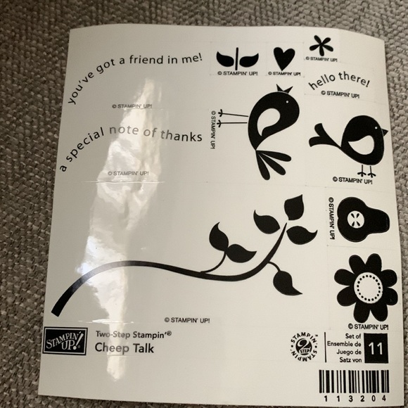 Cheep Talk stamp set - Picture 2 of 8